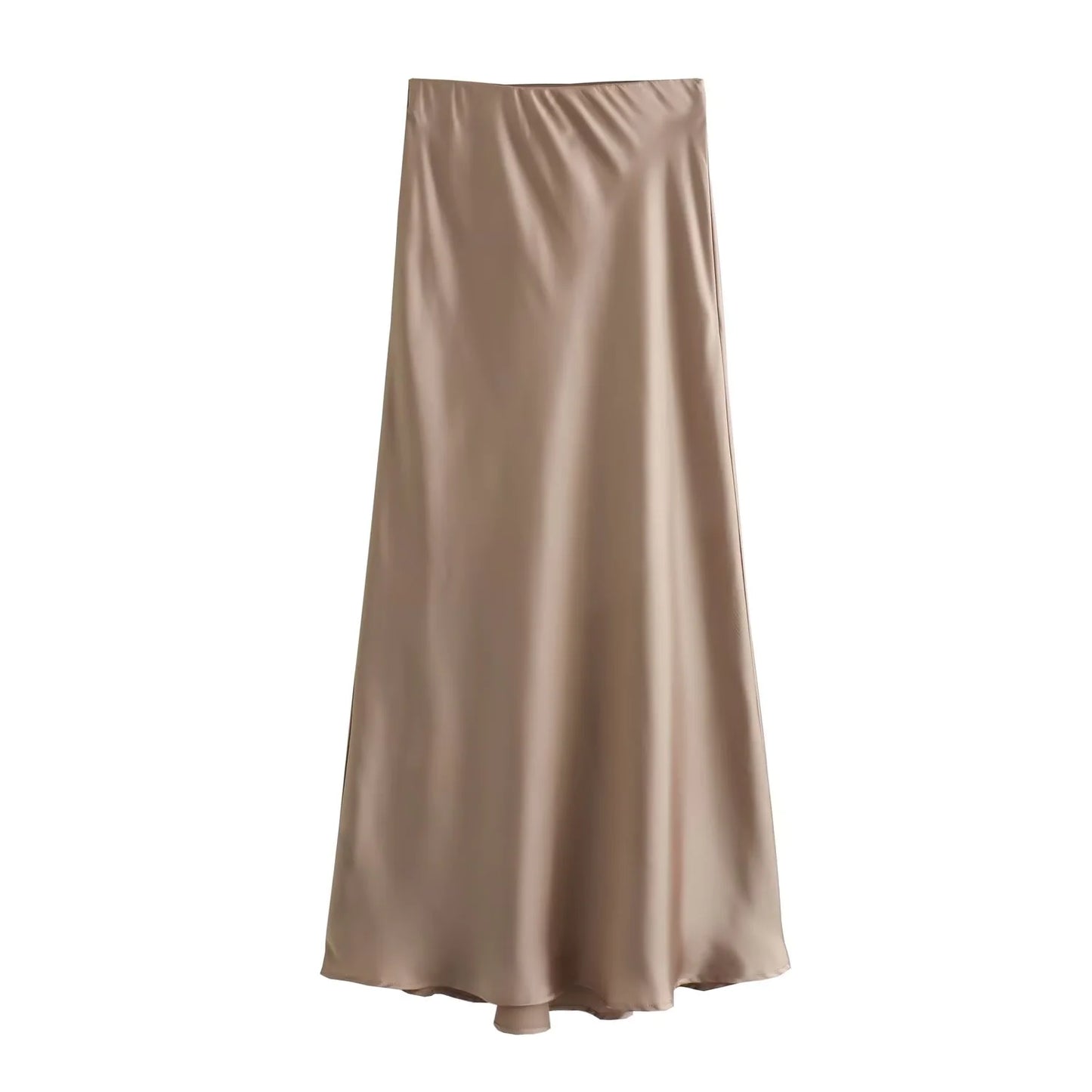 Ladies' Satin Midi Skirt