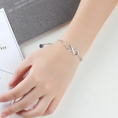 925 Sterling Silver Infinity Bracelet