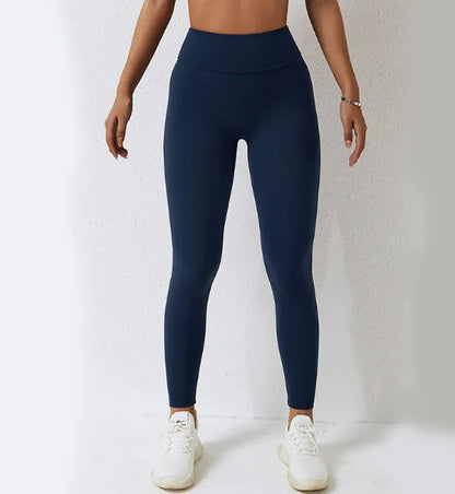 Women's High-Waist Peach Hip Fitness Pants