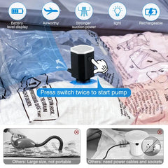 Compact Travel Vacuum Bag System