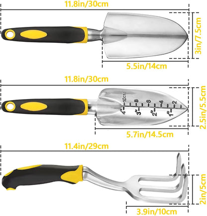 3-Piece Heavy-Duty Gardening Tool Set