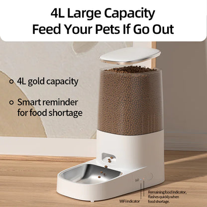 4L Automatic Pet Feeder Cat Food Dispenser