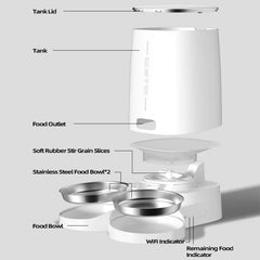 4L Automatic Pet Feeder Cat Food Dispenser