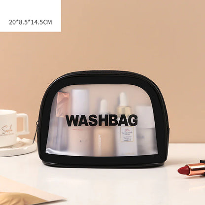 Transparent Makeup and Wash Bag Set