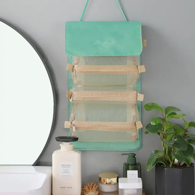 Chic Travel Makeup Organizer