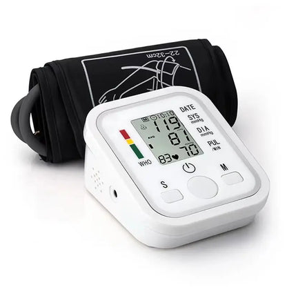 Portable Tonometer Digital Tensiometer Heart Rate Monitor Arm Blood Pressure Monitor BP Equipment Automatic Professional Medical