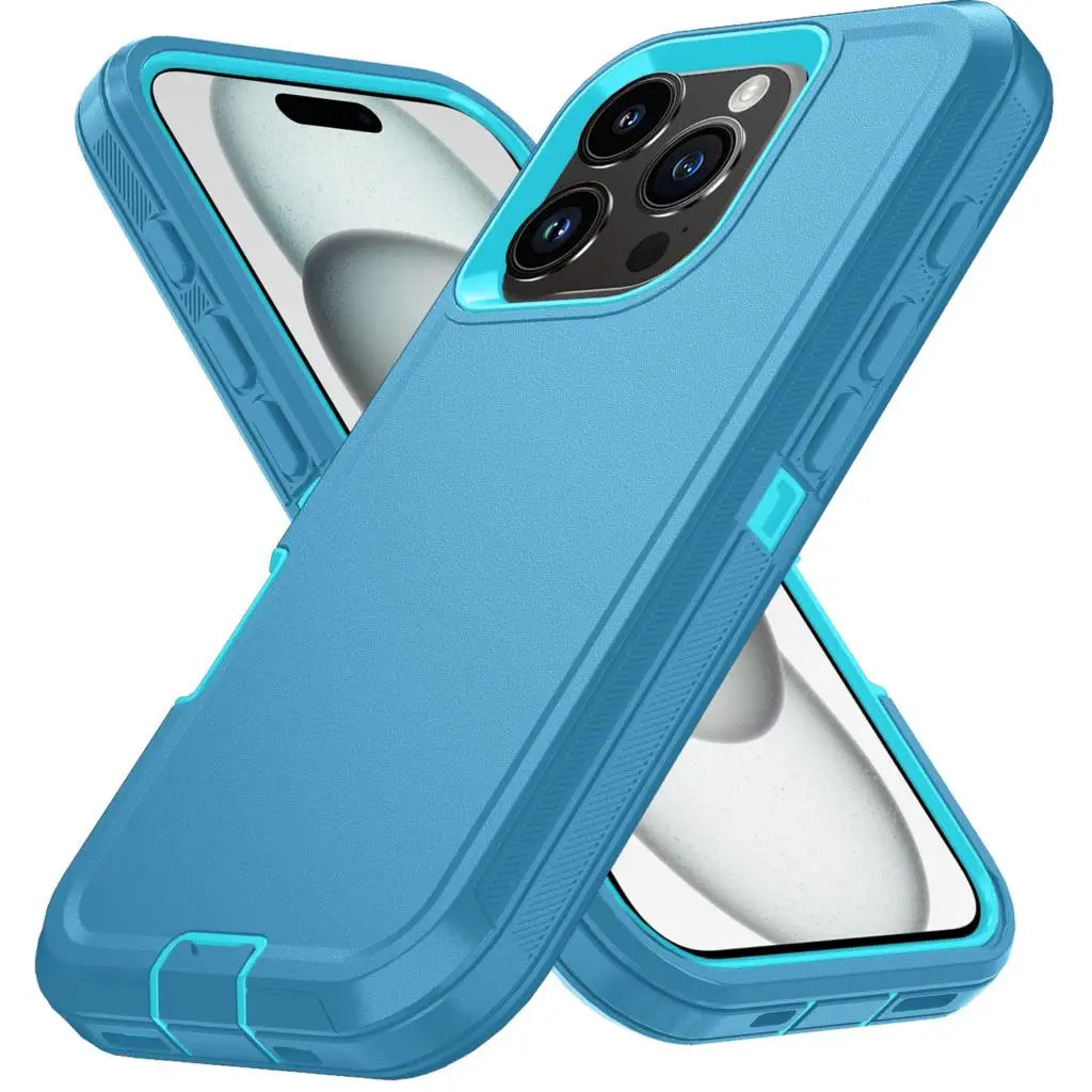 Armor Shockproof Defender Phone Case For iphone 11 12 13 14 15 Pro Max X XS XR XSMAX 7 8 Plus SE2 SE4 Hard PC+TPU Back Cover