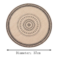 Tassel Edge Round Dining Mats