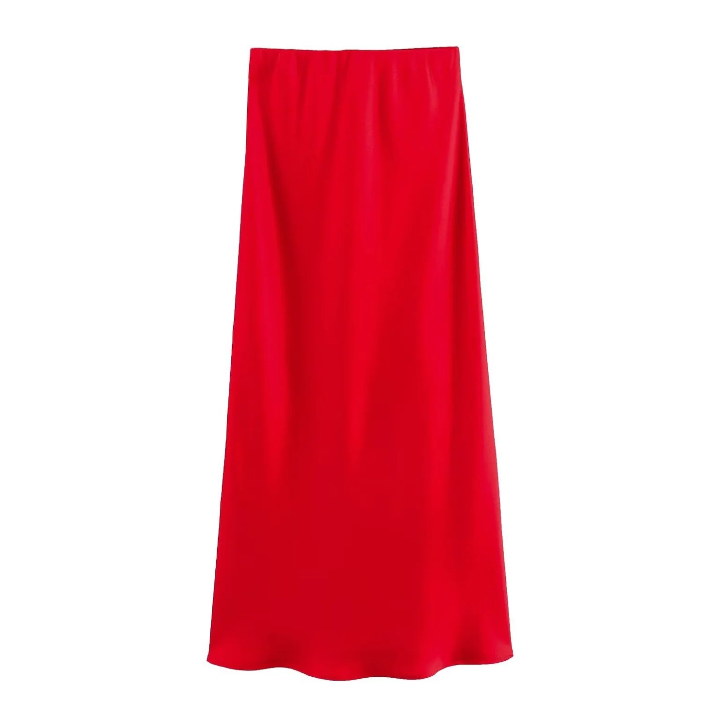 Ladies' Satin Midi Skirt