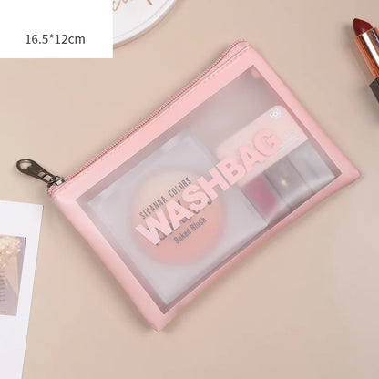 Transparent Makeup and Wash Bag Set