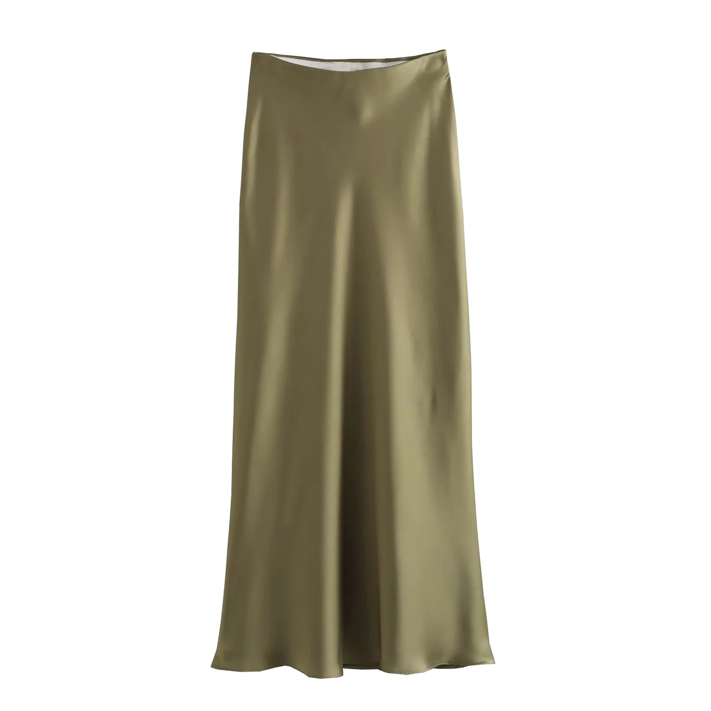 Ladies' Satin Midi Skirt