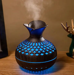 USB Wood Grain Mushroom Aroma Diffuser