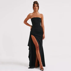 Chic Strapless Evening Gown