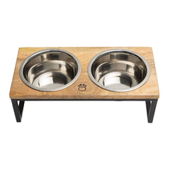 Artisan Mango Wood Pet Diner