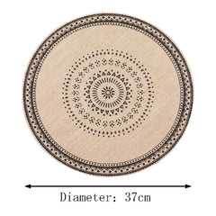 Tassel Edge Round Dining Mats