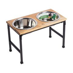 Artisan Mango Wood Pet Diner