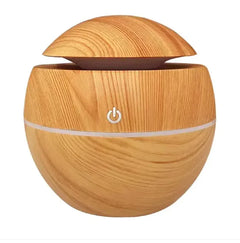 USB Wood Grain Mushroom Aroma Diffuser