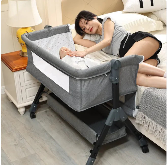 Portable 3-in-1 Baby Folding Cradle Bed